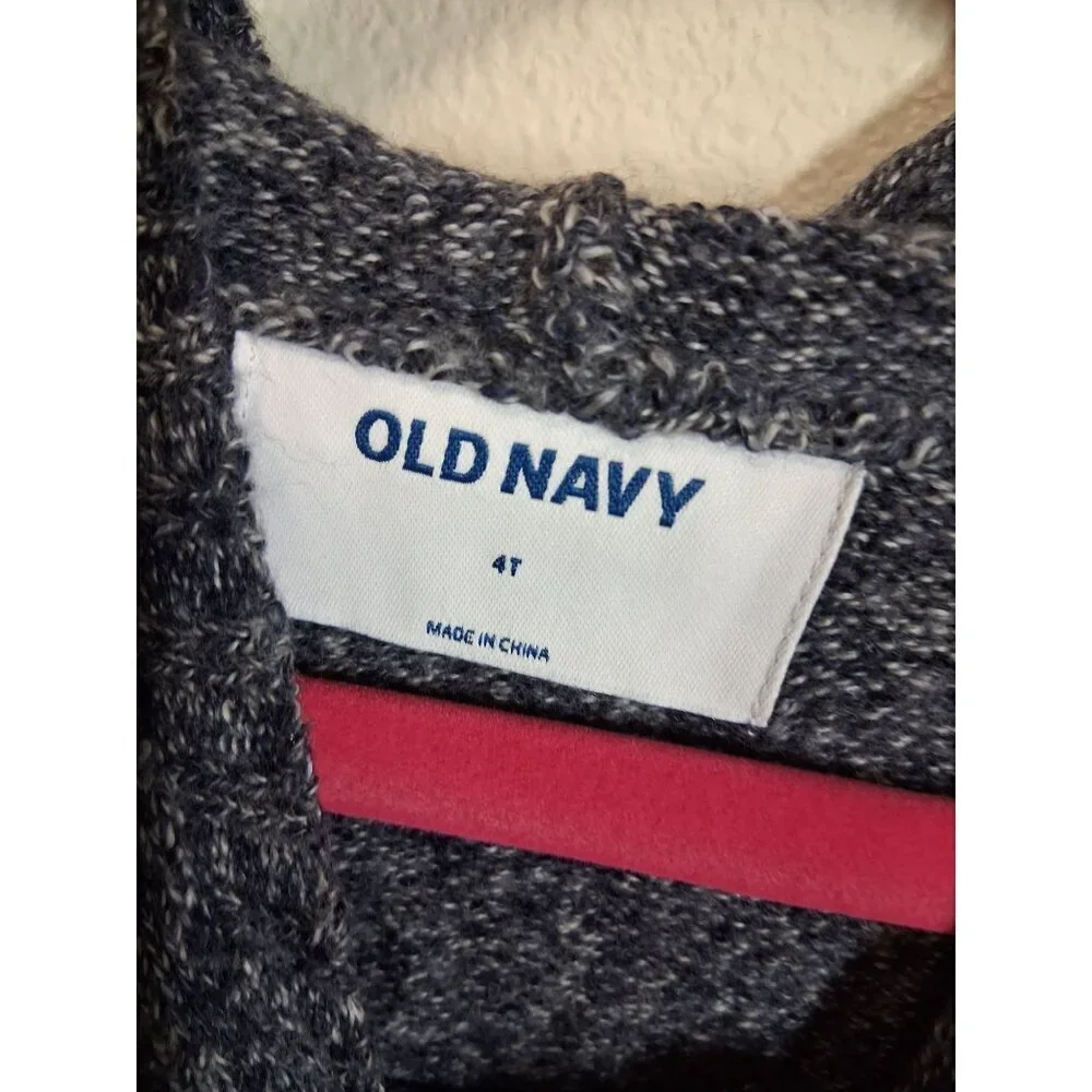 NWT Old Navy Sweater Hoodie Knit Casual Winter Blue Size 4T